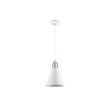 Ceiling fixture GIANNI,8075,AC220-240V,50/60Hz,1*E27, max.40W,IP20,  Diameter22cm,single, white/silver