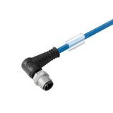 Sensor-actuator Cable, M12, Number of poles: 4, 10 m, pin, 90°, LED: N