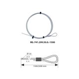 Suspension steel cable, 1.5x1500mm