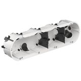 Cavity wall four-gang junction box O-range ECON® 4, halogen-free