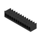 PCB plug-in connector, male header, THT/THR solder connection, Pitch in mm (P): 5.00 mm, Number of poles: 12, 90°, Tube