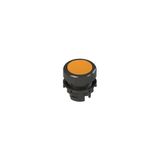 Spring-return orange flush pushbutton