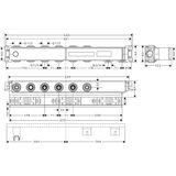 RainSelect shower thermostat concealed part, 4 functions