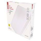 LED Ceiling lamp TORI, square 24W neutral white IP54