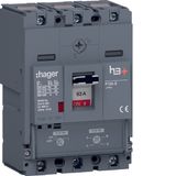 Moulded Case Circuit Breaker h3+ P160 TM ADJ 3P3D 63A 70kA CTC