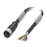 SAC-8P- 5,0-PVC/M12FS SH - Sensor/actuator cable