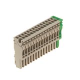 Z-series, Plug-in connector, beige, Direct mounting