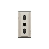 L.NOW - SOCKET 2P 10/16A 250V CHAMPAGNE