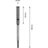 Four-cutter Rebar Cutter, SDS-plus-9 22 x 120 x 300 mm