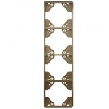 FOUR-GANG VERTICAL FRAME CHAMPAGNE