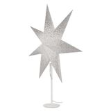 Decorations - white candlestick, beige paper star, 67x45 cm, for E14 bulb, IP20