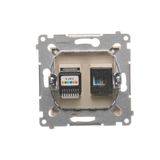 Quadruple socket outlet with Schuko earthing and shutters, surface mounted - Scandinavian version, (Complete product), 16A, 250V, Screw, white