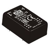 SCW20B-15 DC/DC Converter 18-36V:+15V 1333mA 20W, MEAN WELL