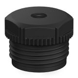 Screw-in nipple open version PG11 Polyethylene Black