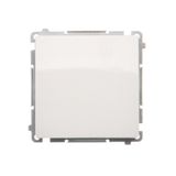 Single switch, (module), 16AX, Screw, white