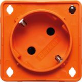 sock. outl. Schuko 45°, LED, SNAP IN, cont.prot., screw term, Int. ins