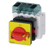Switch disconnector 3LD3, Iu 16 A main control switch 3-pole