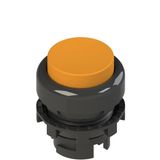 Spring-return orange projecting pushbutton