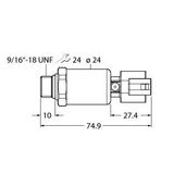 Pressure Transmitter Ratiometric Output (3-Wire)   PT1500PSIG-2121-U6-DT043P