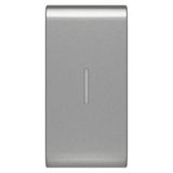 REPLACEABLE BUTTON KEY FOR AXIAL COMMANDS - WITH DIFFUSER - 1 MODULE - TITANIUM - CHORUSMART