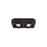 Ceiling fixture Loid,4700,AC220-240V, 50/60 Hz, IP 20,2*GU10,ES11, double,black