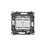 Temperature regulator with inner detector, anthracite, metalic