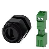 Metric screw fastening M20 for AS-i, for enclosure with 1-3 command points