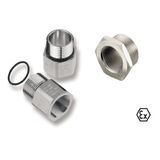 Gauge rings, Adapter, PG 16 ,PG 13, IP54, Brass, nickel-plated