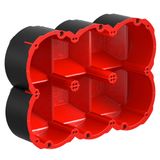 Fire protection Quickbox Maxi HWD 90 3x2 Ø83mm f.fire-protection walls EI30-EI90