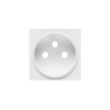 Cover for single socket outlet, (cover), Simon 24, IP20, white