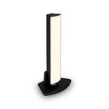 Battery LED table- and wall light, IP44, black, 1xLED-platine/6W