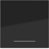 Rocker single, clear lens, A.x/C.x, jet black glossy