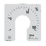AQ48M - Interchangeable scale for ammeters by CT