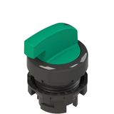 Illuminated long handle selector, 3 positions green with marking