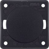 Change-over switch, Integro - Design Flow/Pure, black glossy