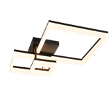 Camino LED ceiling lamp 3-pc matt black