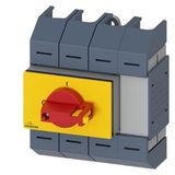 Switch disconnector 100A, size 02, 3-pole Front operating mechanism center Basic unit without handle Box