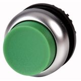 M22-DRH-G Pushbutton, RMQ-Titan, Extended, maintained, green, Blank, Bezel: titanium
