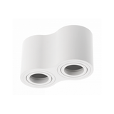 Ceiling luminaire AVEIRO DUO BIS, GU10, IP20, max. 2*20 W, double, round, white