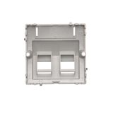 Single roller blind button, 10A, cream white/electro white