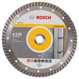 Standard for Universal Turbo diamond cutting disc 230 x 22,23 x 2,5 x 10 mm