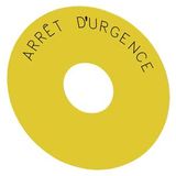 Backing plate round, for EMERGENCY ...