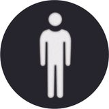 Foil imprint symbol Man for round LED signal light, Accessories