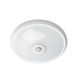 LED luminaire ITALIA with motion sensor, 16 W, 1200 lm, 4000K, AC220-240V, IP20, 360°, round