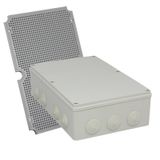 Hermetic box with glands + PMT5 plate