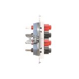 Double socket outlet with earthing and shutters - Czech pin system, 16A, white