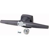 K5DG/P Toggle, 14mm, door installation, gray, padlock