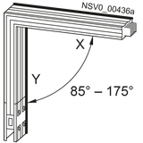 BD2A-1000-LH-X*/Y*-G* KNEE BACKSIDE X/Y 0,36M-1,25M 5 00A-1000A WINKEL 85 GRAD-175 GR AD