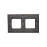 RTV pass-through aerial socket, atten.: 10dB, black matt
