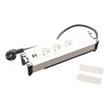 INCARA: MULTILINK - 3X2P+Z / USB A+C - 2.0 M-WHITE